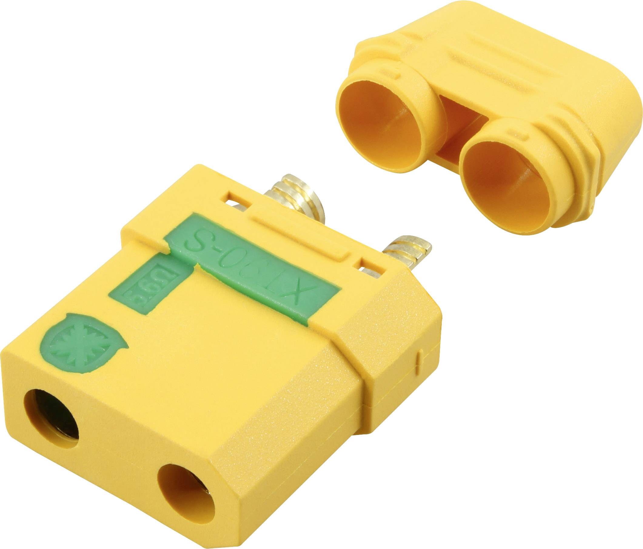 Reely Battery receptacle XT90-S Gold-plated, Lightning protection 1 pc(s)