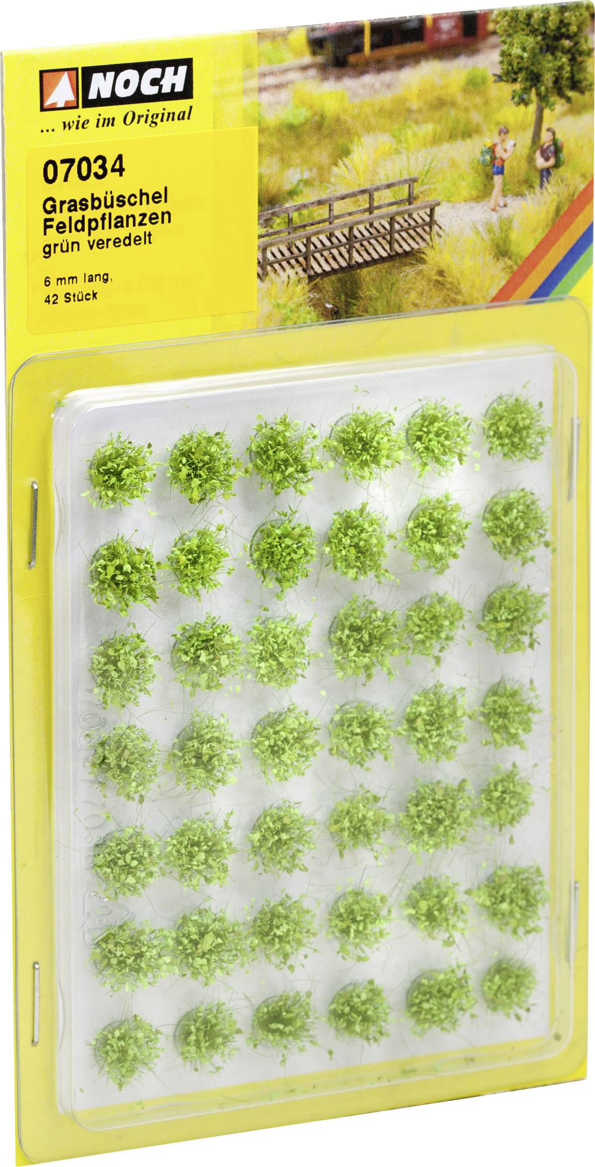 NOCH 07034 Tuft of grass Meadow vegetation 6 mm Green (treated)