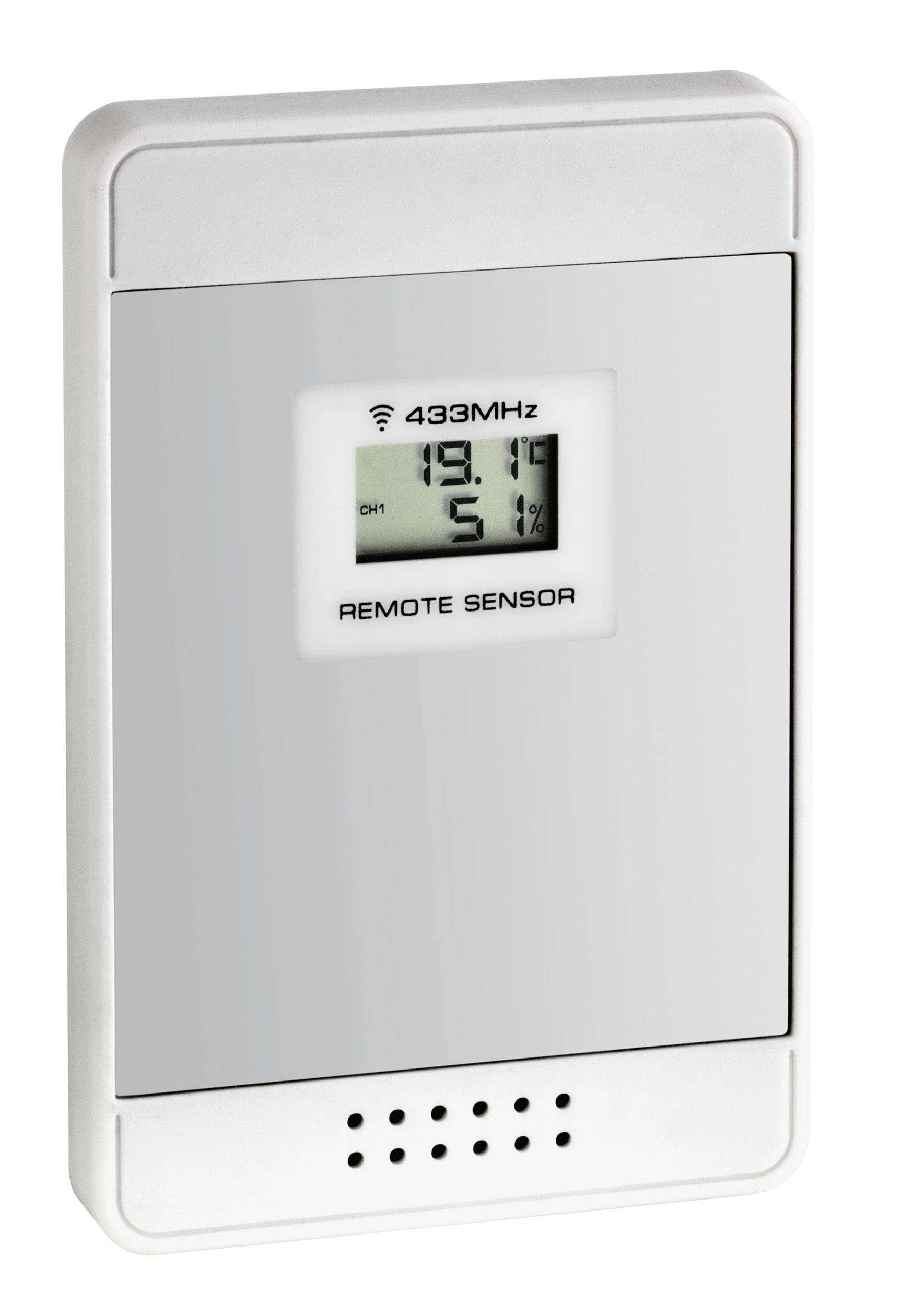 Digital Thermo-Hygrometer with display showing temperature '19.1°C' and humidity '51%'.