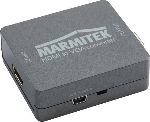 AV Converter [HDMI - VGA, Jack] 1920 x 1080 Pixel Marmitek Connect HV15
