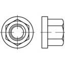 TOOLCRAFT 138159 Hex nuts ( + flange) M8 DIN 6331 Steel 50 pc(s)