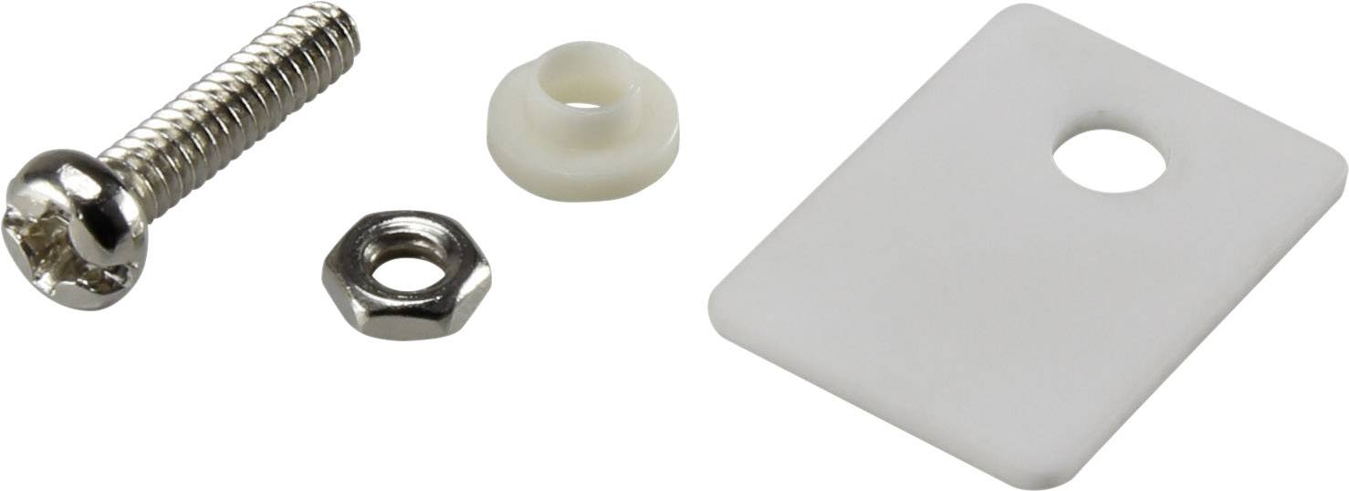 Semiconductor mounting set (L x W) 18 mm x 13 mm Suitable for TO 220 SCI A18-10A 1 Set
