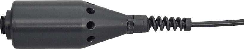 Black microphone with three visible openings and a cable with strain relief.