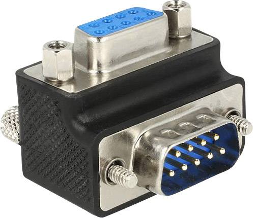 A VGA plug, male (right) and female (top), used for connecting computer graphics cards and monitors.