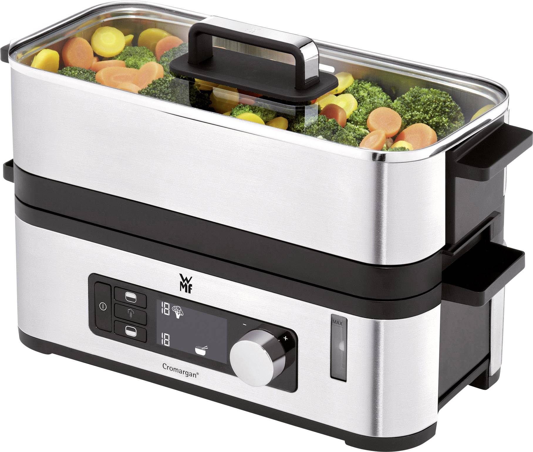 WMF Vitalis E Steam cooker with glass cover Steel