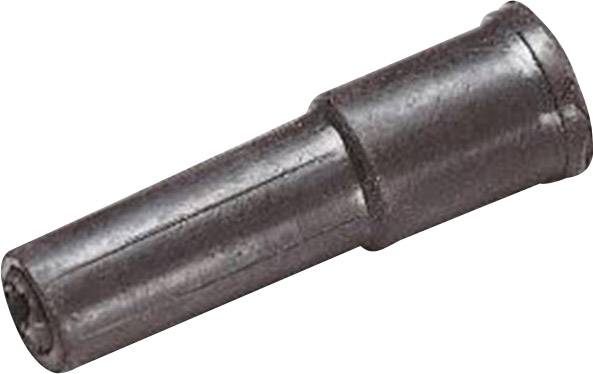 Metallic pin, cylindrical in shape, dark grey, used in mechanical connections or as a fastening element.