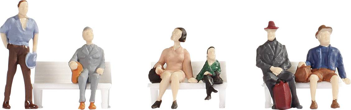 NOCH H0 Travelers 18116 Painted, Sitting