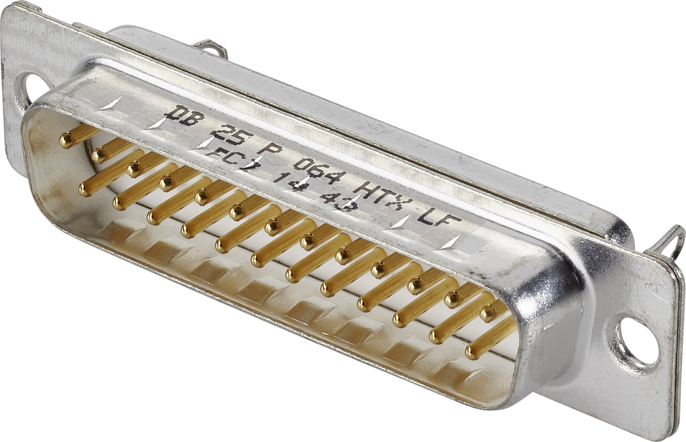 FCI D-SUB DB25P364TXLF D-SUB pin strip 180 ° Number of pins: 25 Solder pins