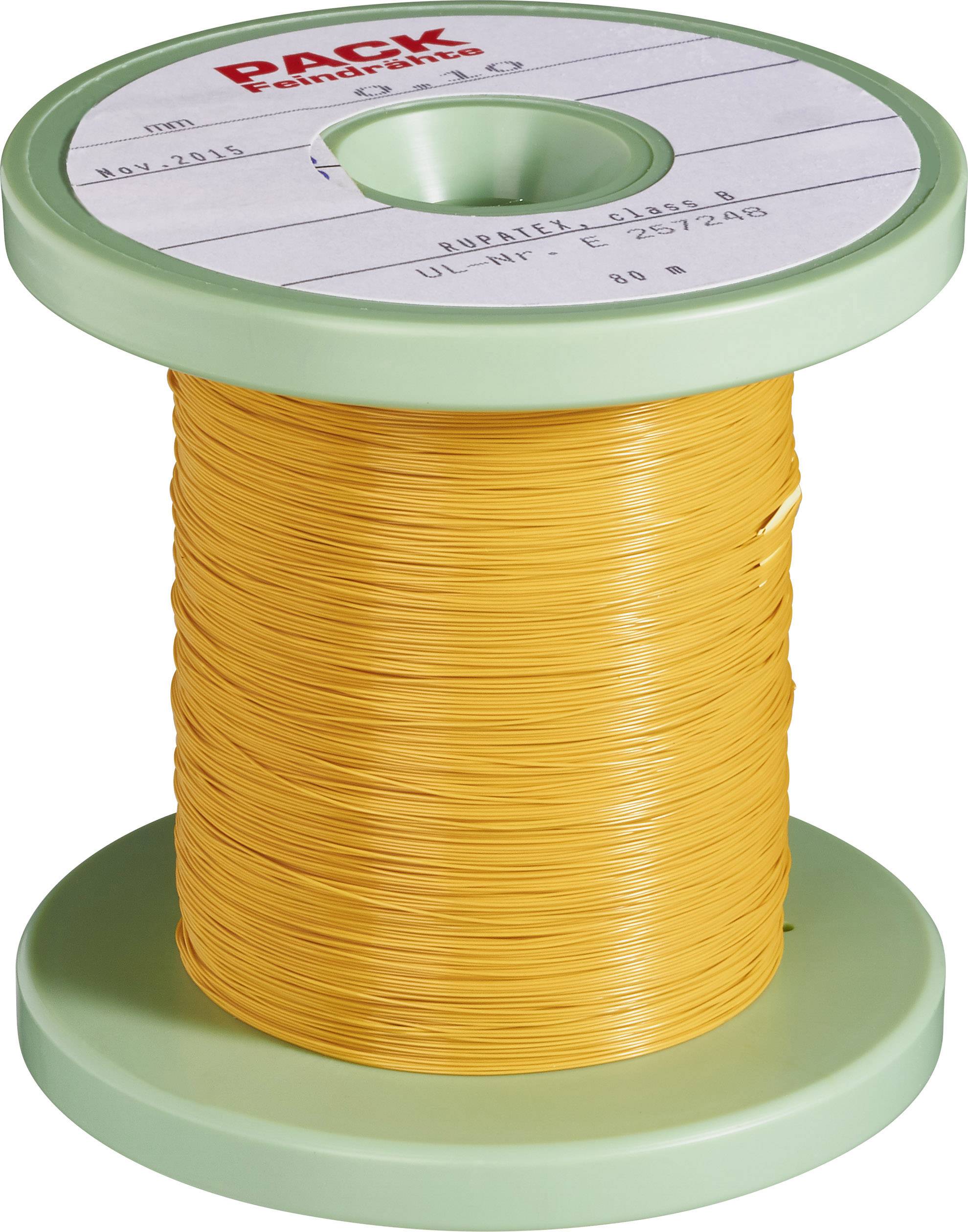 Pack Litz Wire Enamel-coated copper wire Outside diameter (incl. coating)=1 mm Outside diameter (w/o coating): 0.80 mm 40 m