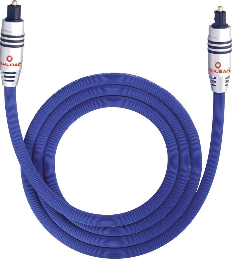 Toslink Audio/phono Cable [1x Toslink plug (ODT) - 1x Toslink plug (ODT)] 2.00 m Blue Oehlbach XXL® Series 80