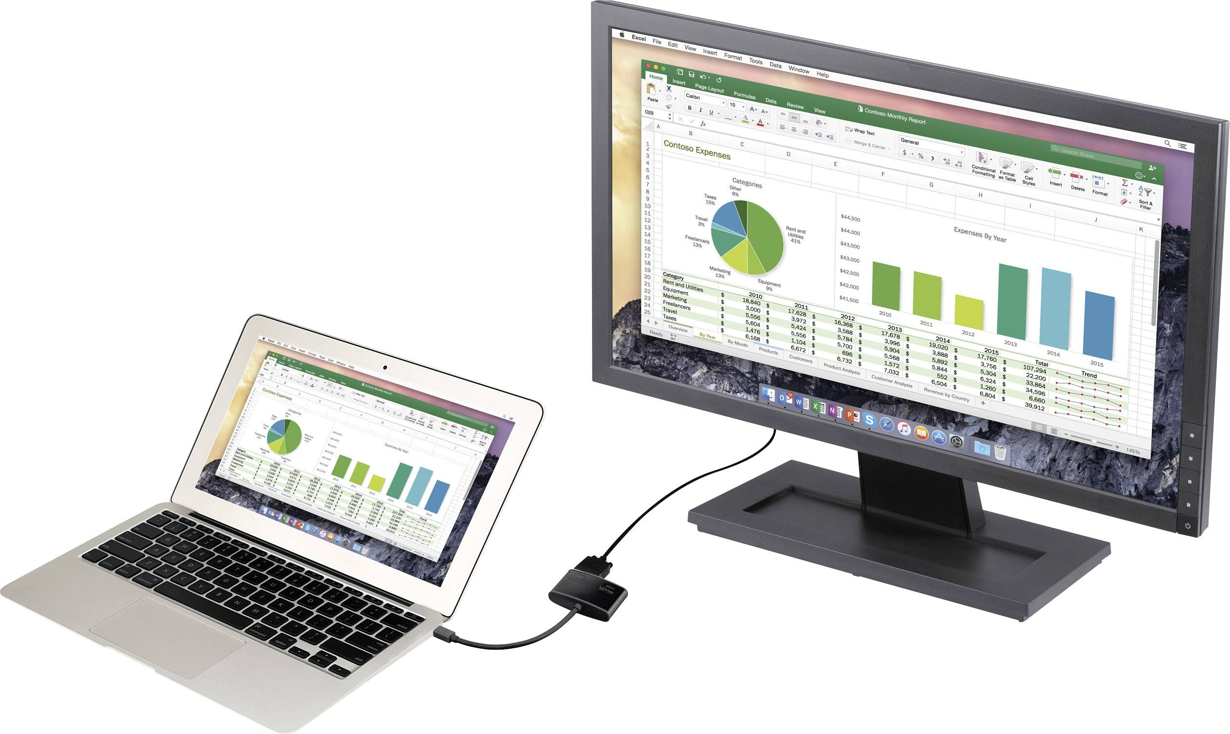 Renkforce Mini Displayport to HDMI + VGA adapter