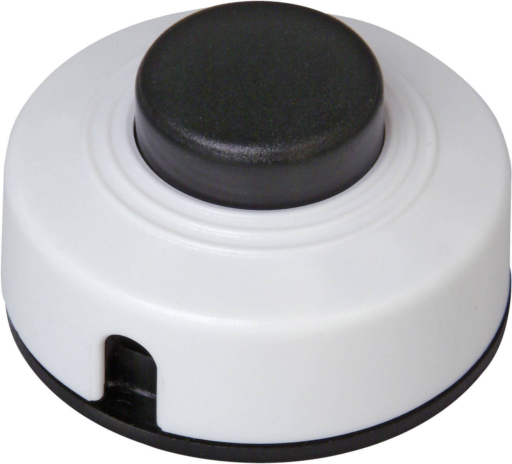 Kopp 191801088 Foot switch + strain relief Black, White 1 x Off/On 2 A 1 pc(s)