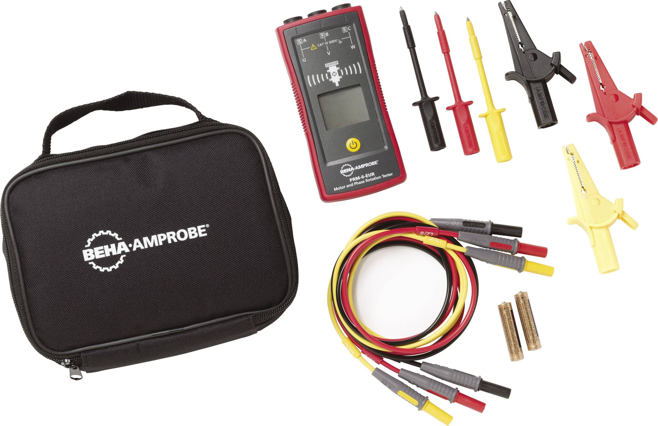 Multimeter Set with Measuring Device, Test Leads, Crocodile Clips and Carry Case. Ideal for Electrical Measurements and Fault Diagnostics.