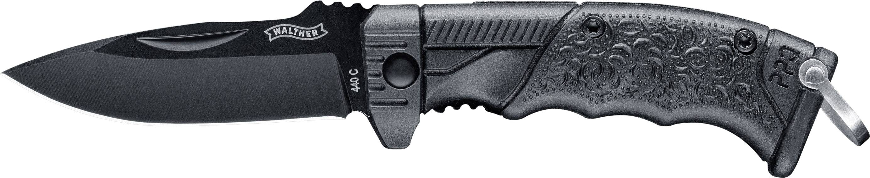 Walther Micro PPQ 5.0769 Outdoor knife + keyring Black