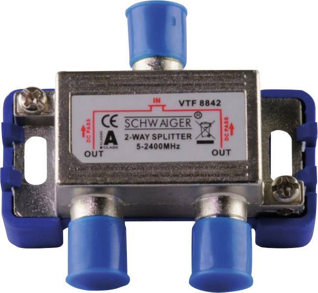 Schwaiger VTF8842 241 SAT splitter 2-way 5 - 2400 MHz