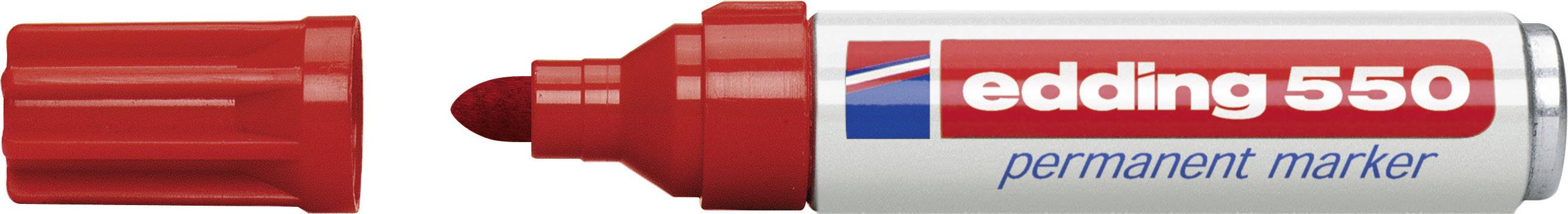 Edding 550 4-550002 Permanent marker Red waterproof: Yes