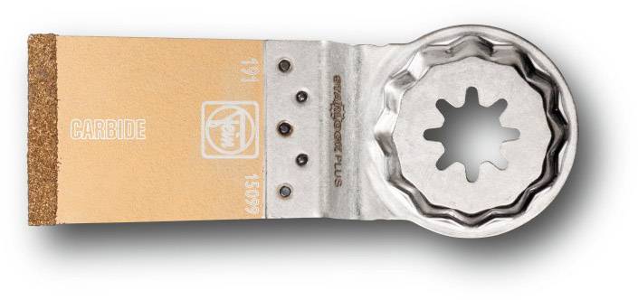 Saw blade with carbide teeth, suitable for wood and metal processing, with a star-shaped adapter for multi-functional tools.