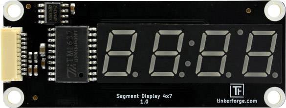 TinkerForge Segment Display 4x7 Bricklet Time display module 4.6 cm (1.8 inch) Compatible with: TinkerForge