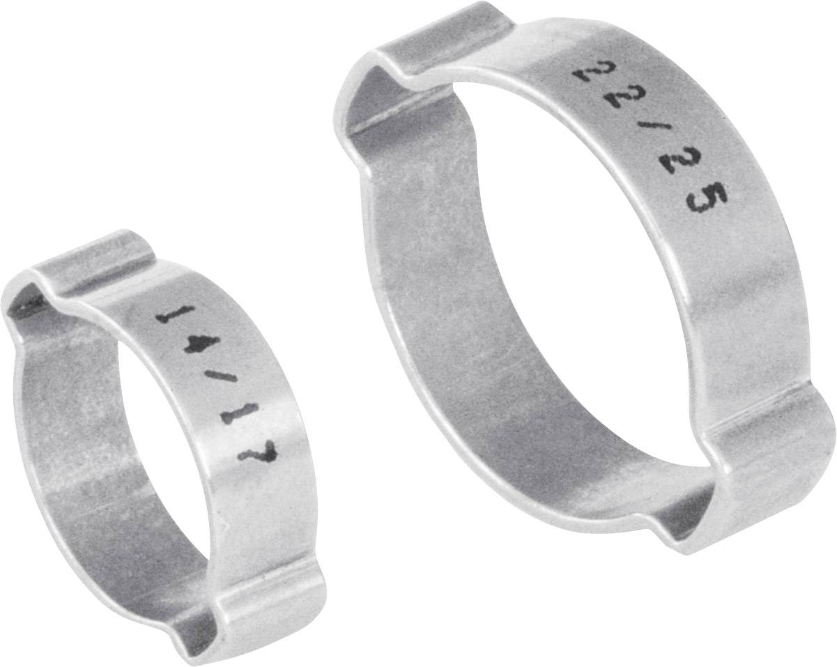 Norma Double ear clamp 1107012027 Bundle Ø range 23 up to 27 mm Silver