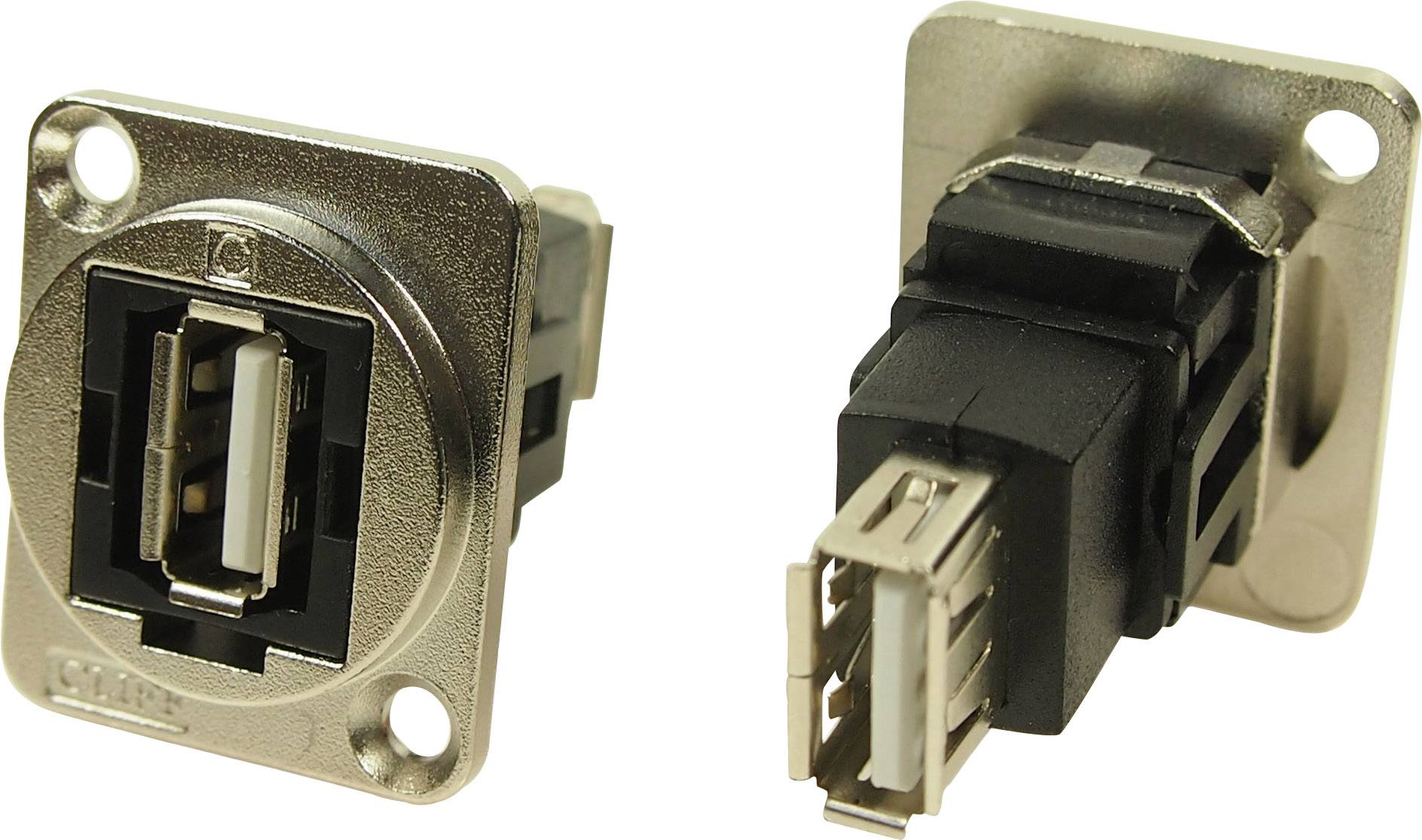 XLR Adapter USB A socket 2.0 USB A socket 2.0 Adapter, built-in CP30208NM CP30208NM Cliff Content: 1 pc(s)