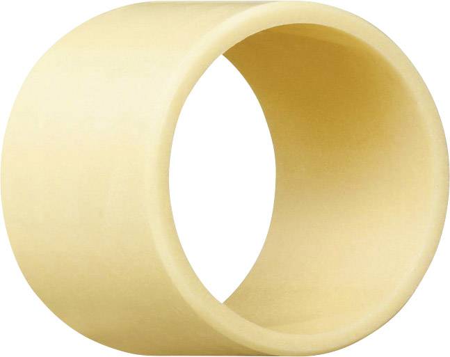 A cream-coloured plastic tube adapter, cylindrically shaped. Used for connecting pipes or hoses.