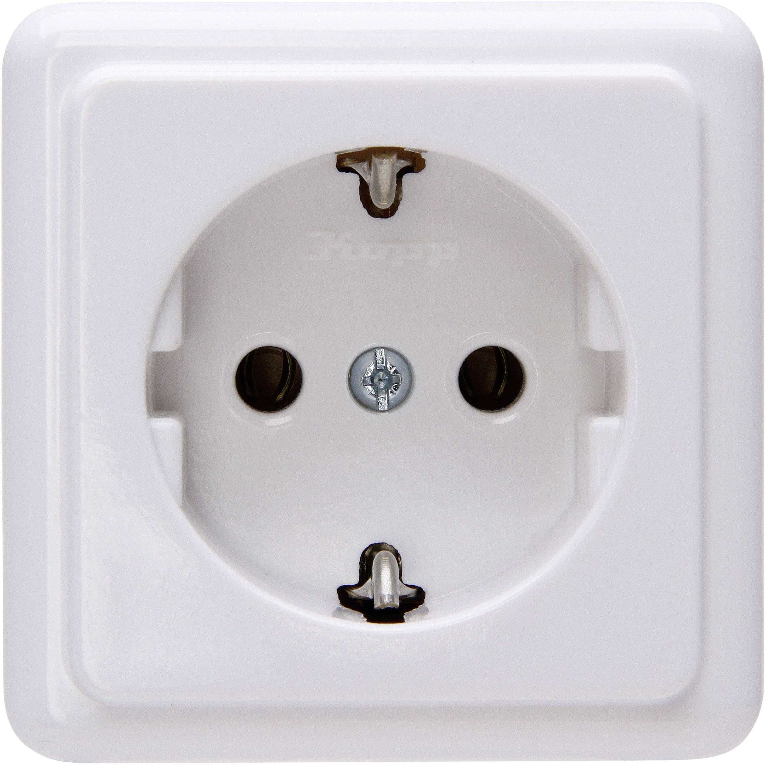 Kopp PG socket Standard surface-mount Arctic white 101802000