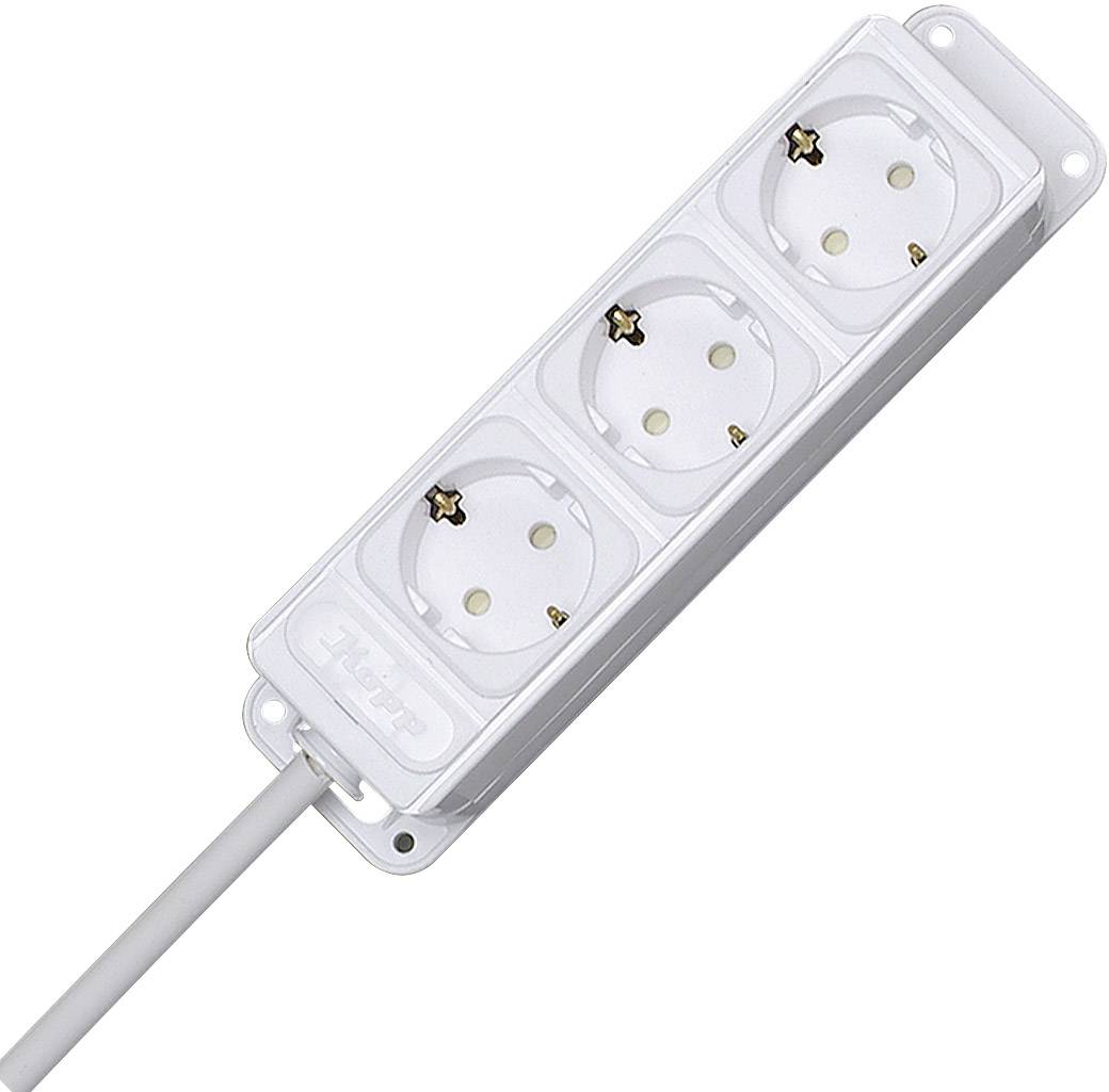 Kopp 127494010 Power strip 3x Arctic white PG connector 1 pc(s)