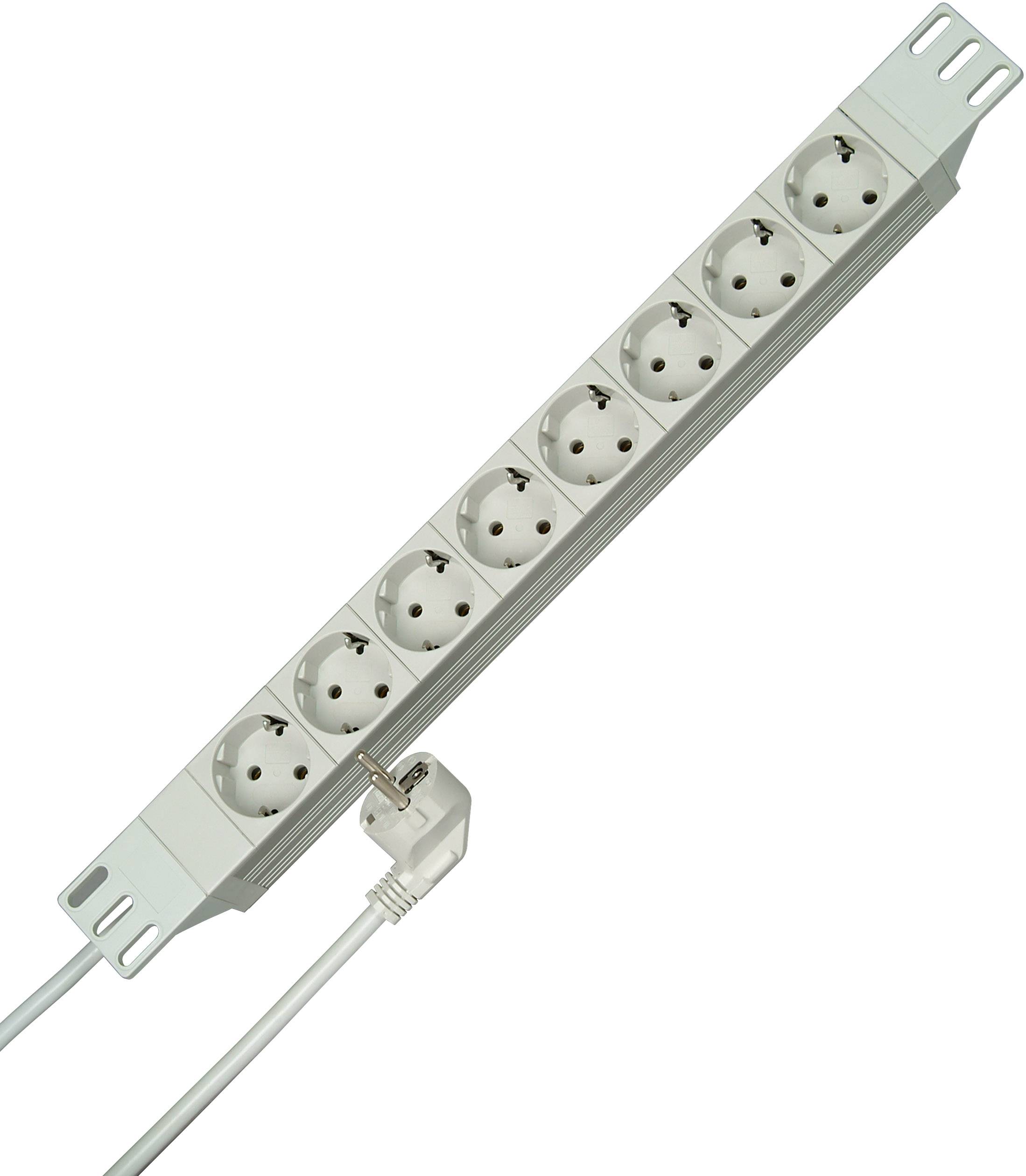 Kopp 930804013 19" power strip 8x White PG connector 1 pc(s)
