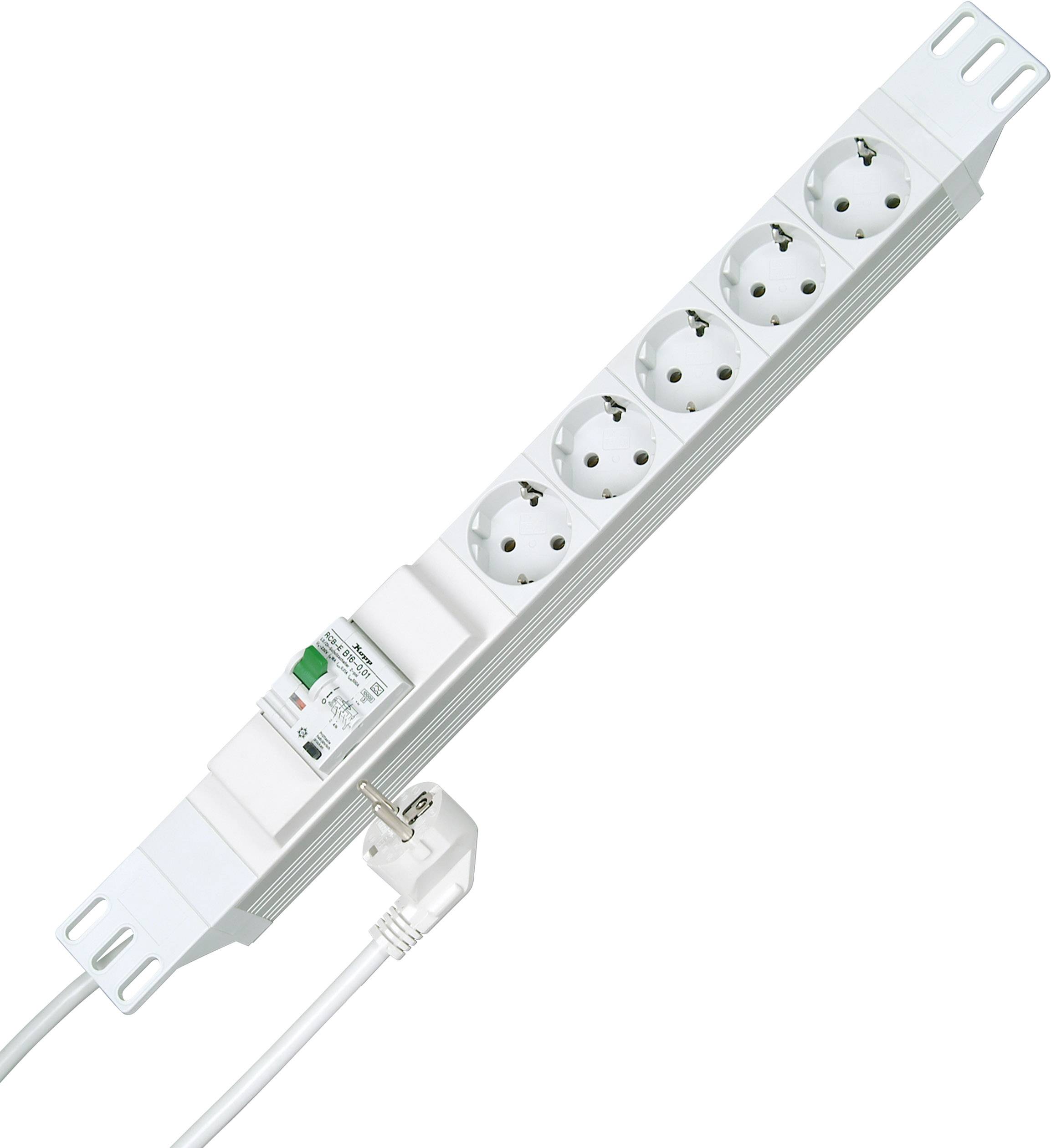 Kopp 938504012 19" power strip 5x White PG connector 1 pc(s)