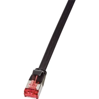 LogiLink CF2023S RJ45 Network cable, patch cable CAT 6 U/FTP 0.50 m Black gold plated connectors LogiLink CF2023S RJ45 Network cable, patch cable CAT 6 U/FTP 0.50 m Black gold plated connectors