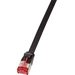 LogiLink CF2023S RJ45 Network cable, patch cable CAT 6 U/FTP 0.50 m Black gold plated connectors LogiLink CF2023S RJ45 Network cable, patch cable CAT 6 U/FTP 0.50 m Black gold plated connectors