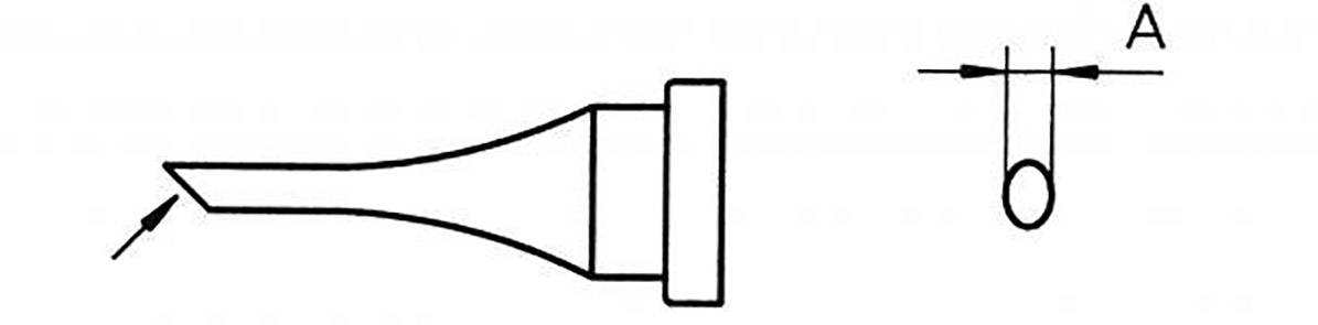 Weller LT 4 Soldering tip Bevelled Tip length 15 mm Content 1 pc(s)