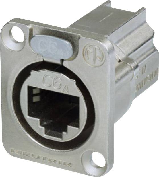 Neutrik NE8FDX-P6 RJ45 Data Connector etherCON D series NE8FDX-P6 Socket, straight Pins: 8P8C Nickel 1 pc(s)