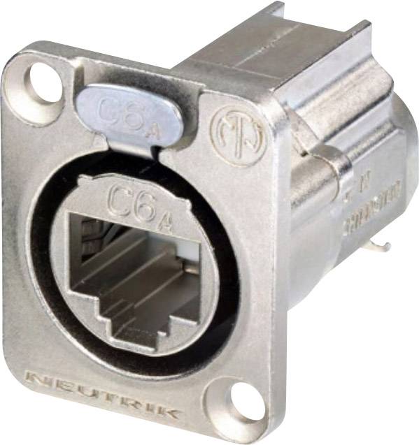 Neutrik NE8FDX-Y6 RJ45 Data Connector etherCON D series NE8FDX-Y6 Socket, straight Pins: 8P8C Nickel 1 pc(s)
