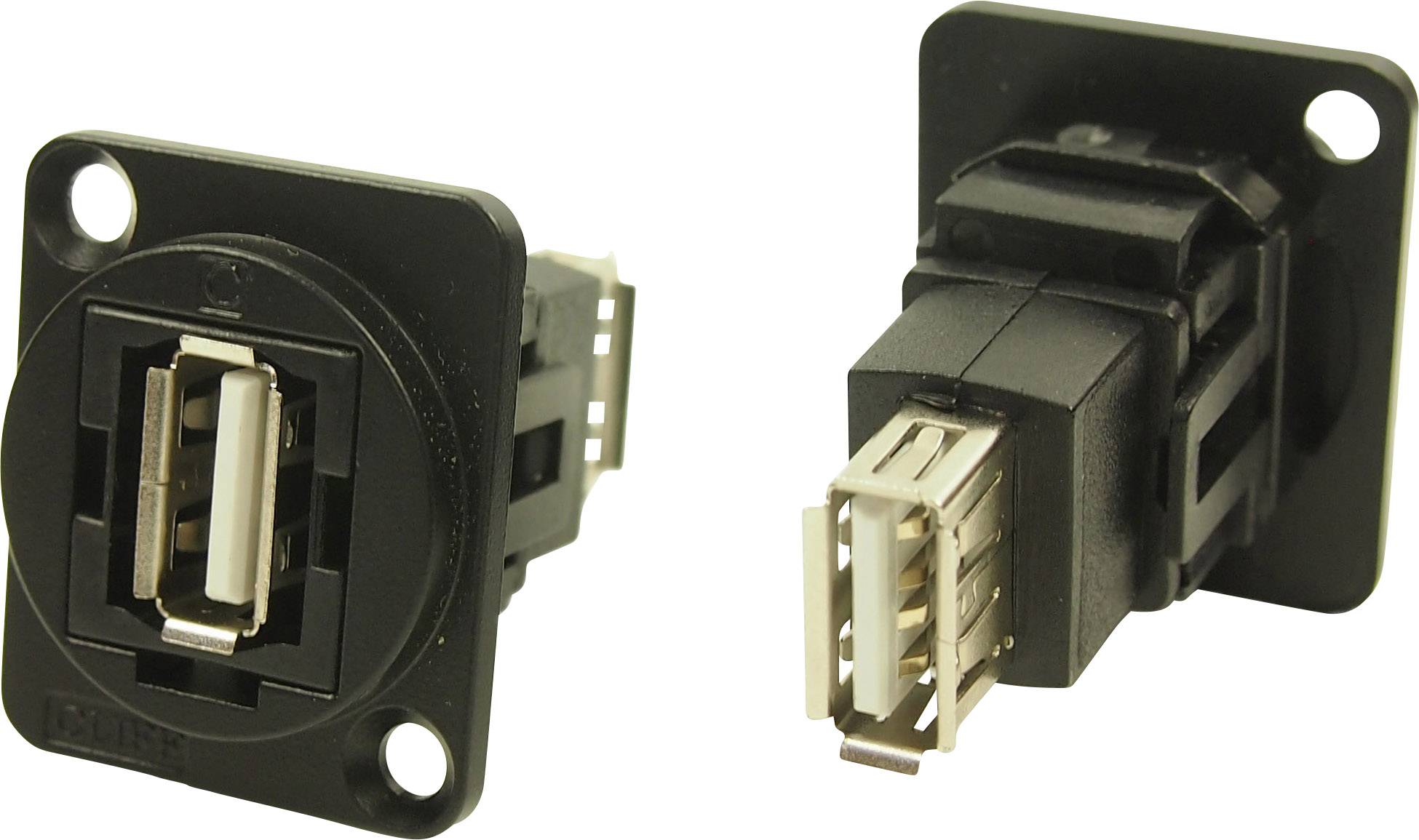 XLR Adapter USB A socket 2.0 USB A socket 2.0 Adapter, built-in CP30208NMB CP30208NMB Cliff Content: 1 pc(s)