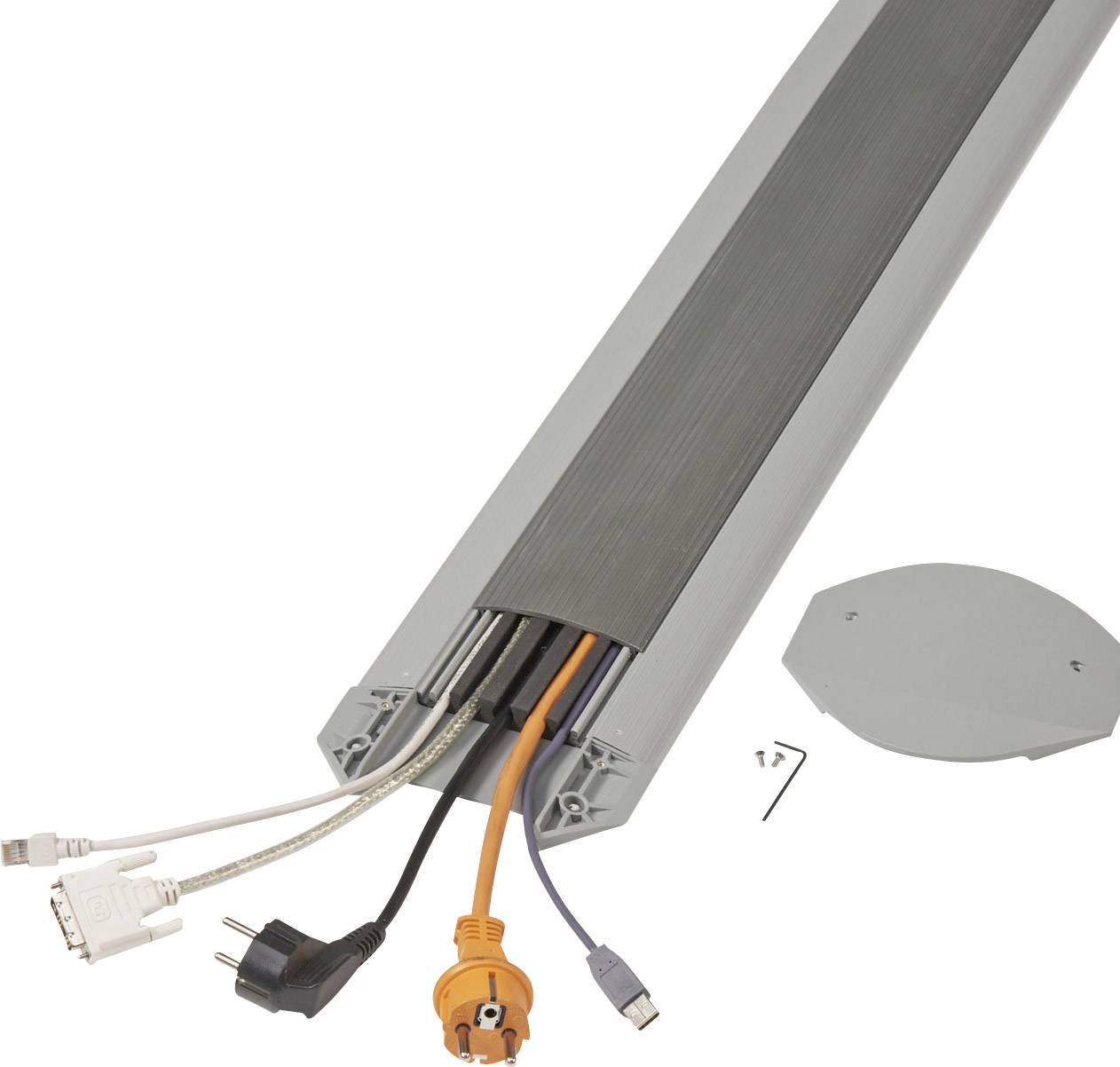 Serpa Cable bridge 5.01093.7043 TPE (low-odour thermoplastic elastomer ) Light grey, Dark grey No. of channels: 5 3000 mm