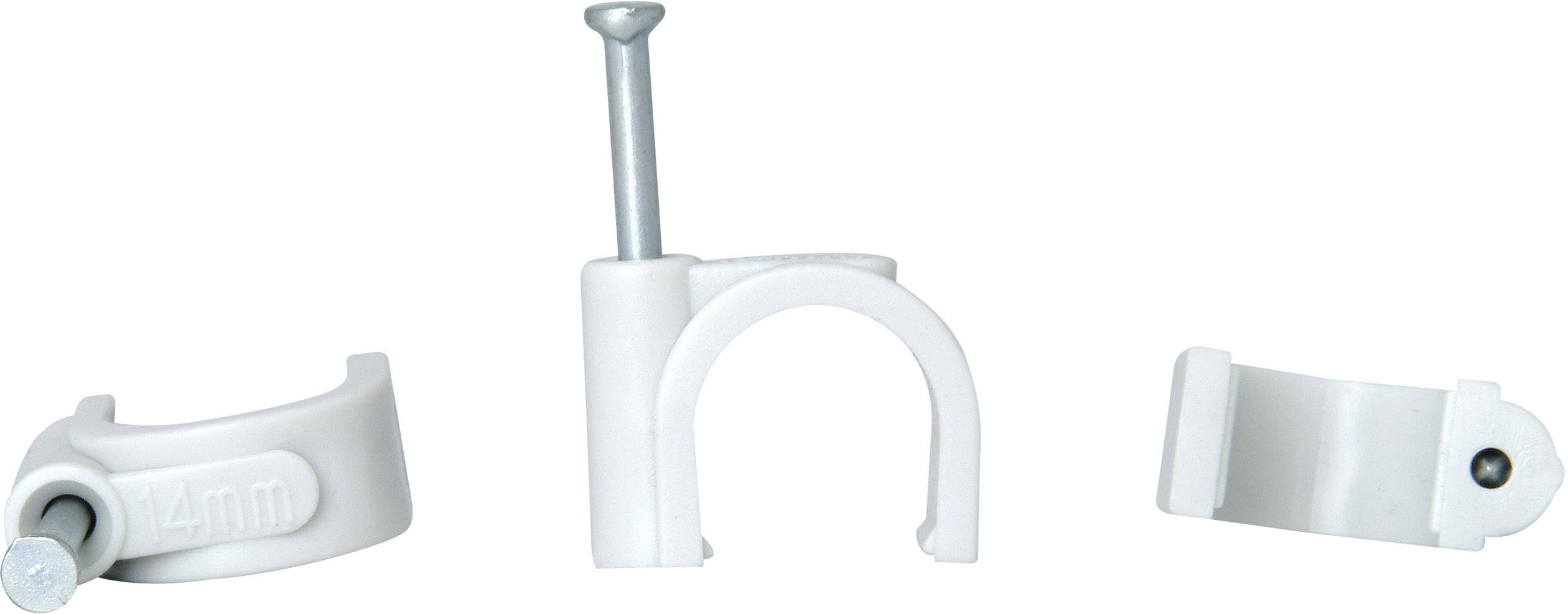 Kopp 347804088 Cable clips 347804088 Bundle Ø range 10 up to 14 mm Grey 50 pc(s)