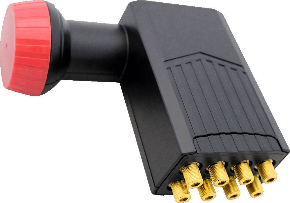 MegaSat Diavolo Octo LNB No. of participants: 8 LNB feed size: 40 mm gold-plated terminals, weatherproof Black, Red