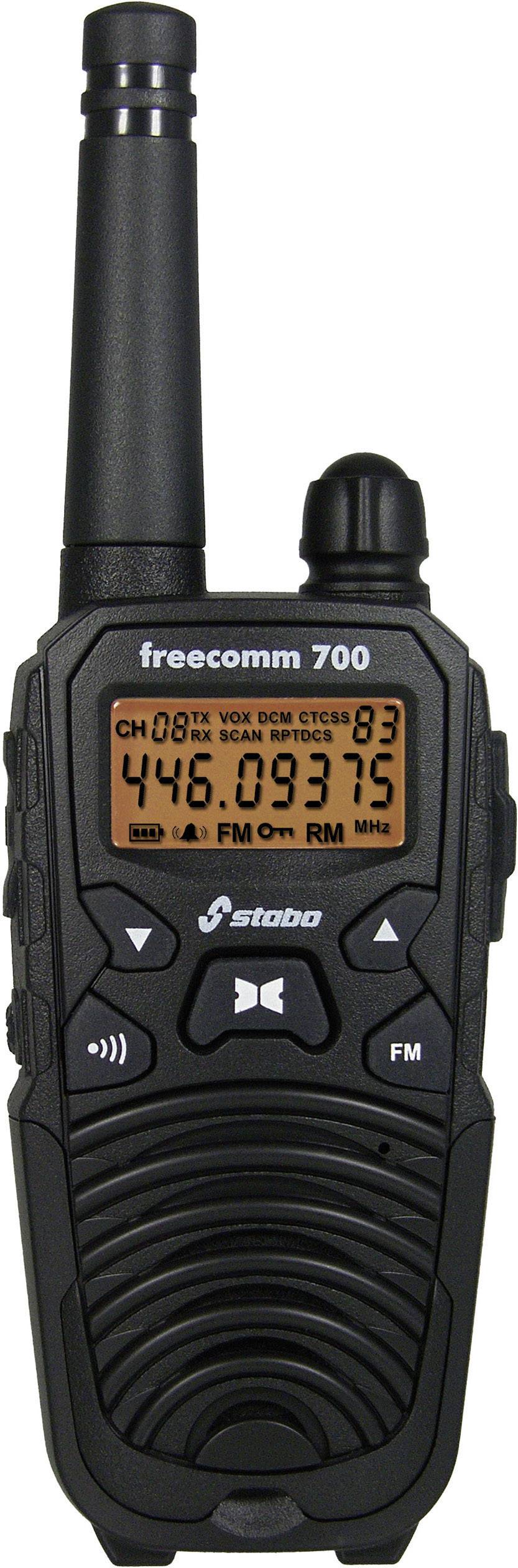 Stabo freecomm 700 20700 PMR handheld transceiver 2-piece set