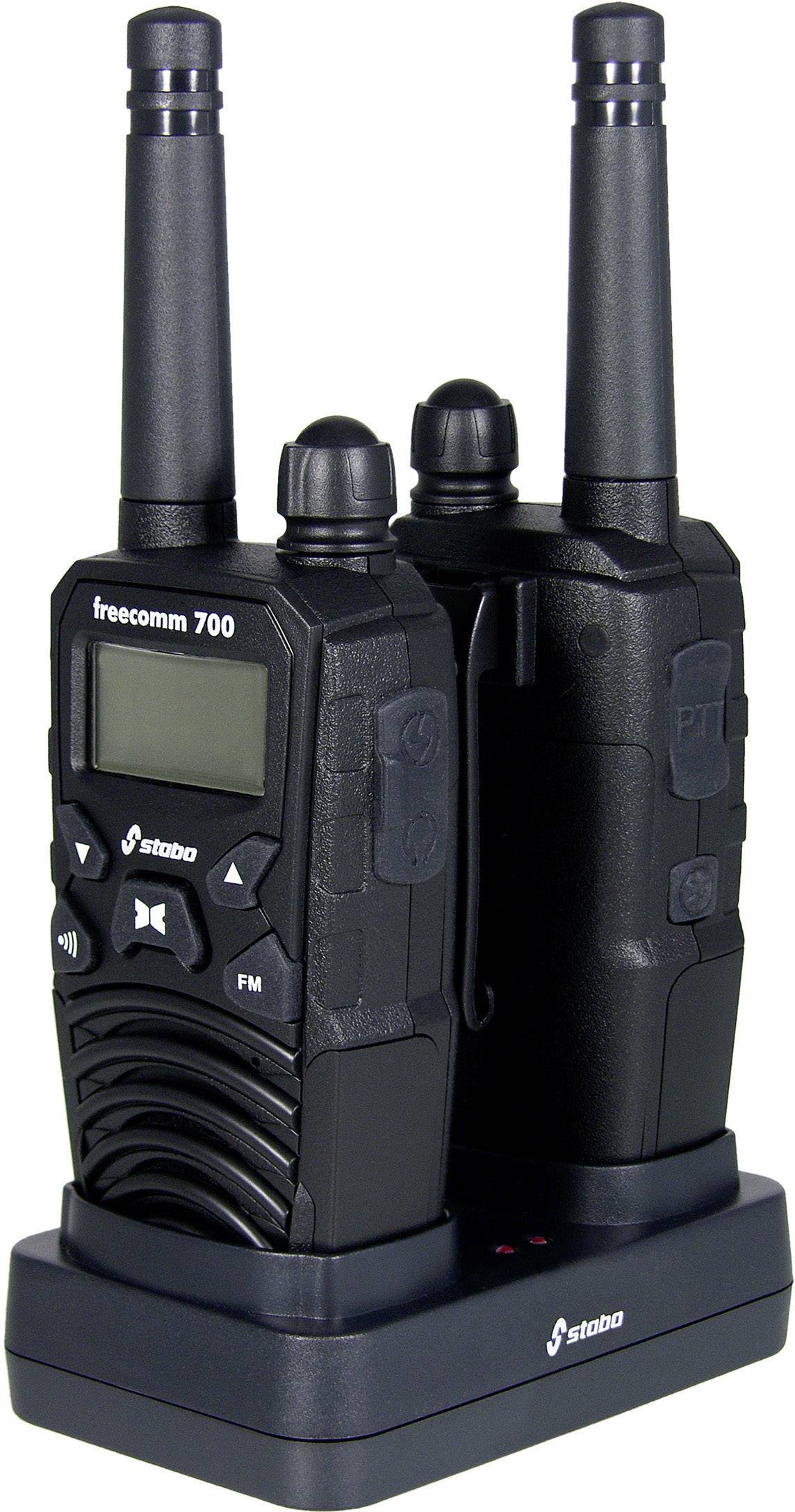 Stabo freecomm 700 20700 PMR handheld transceiver 2-piece set