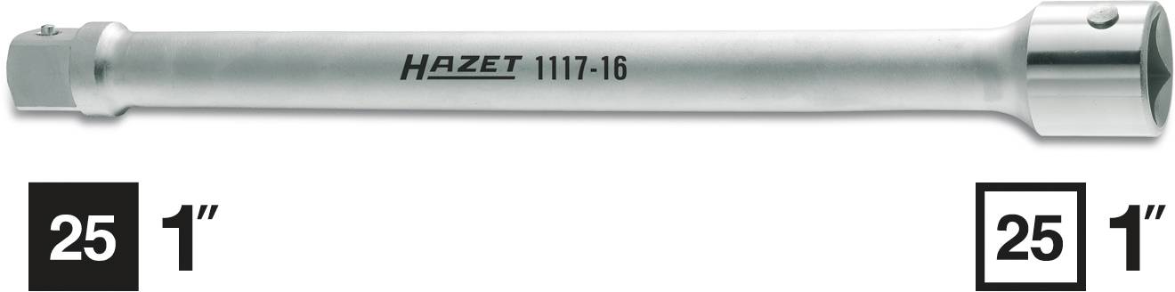 Hazet extension bar, Model number 1117-16, Length 25 cm.