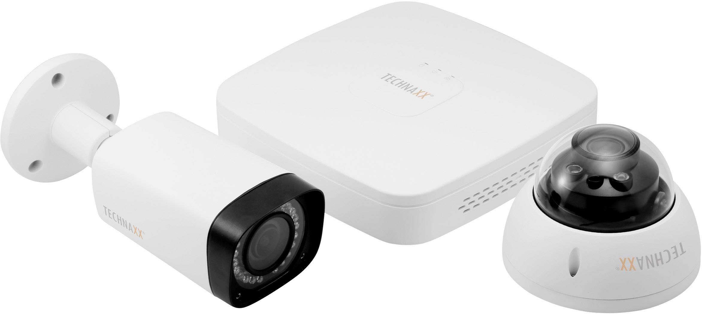 Technaxx TX-51 4564 HD-CVI CCTV camera set 4-channel incl. 2 cameras 1920 x 1080 p