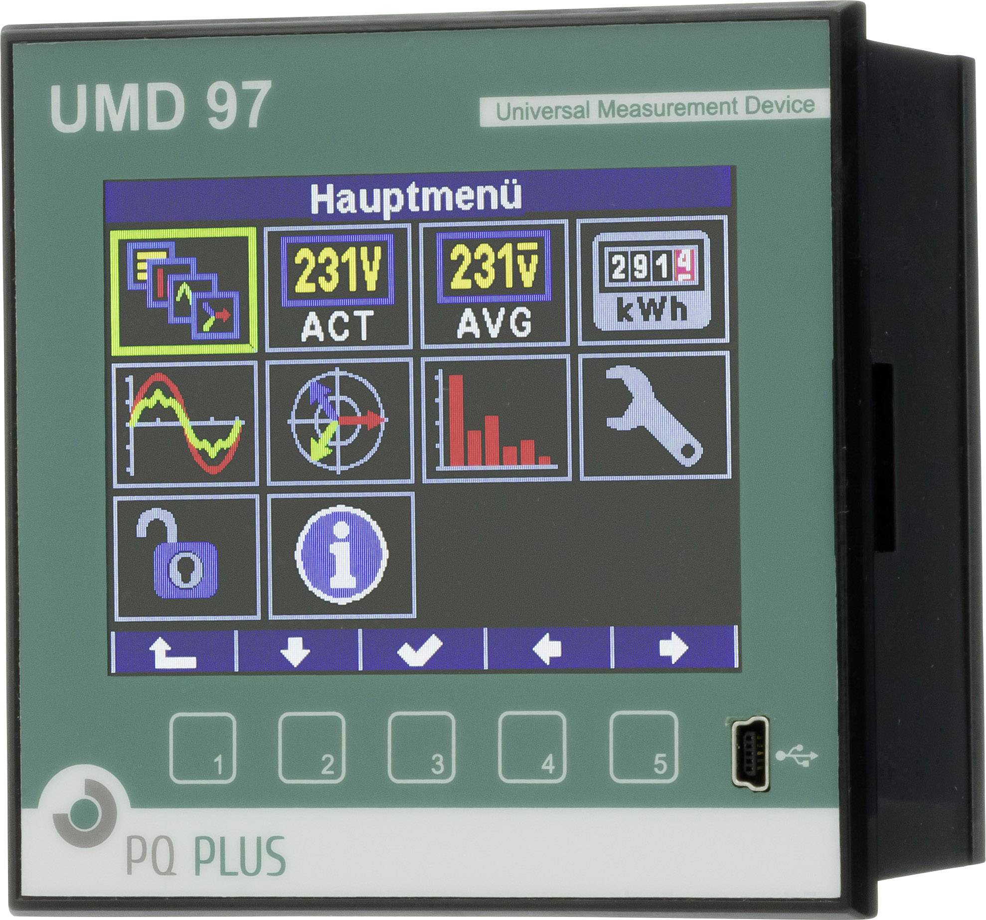 PQ Plus UMD 97EL Universal measuring device-control panel-UMD Series Ethernet 512 MB memory