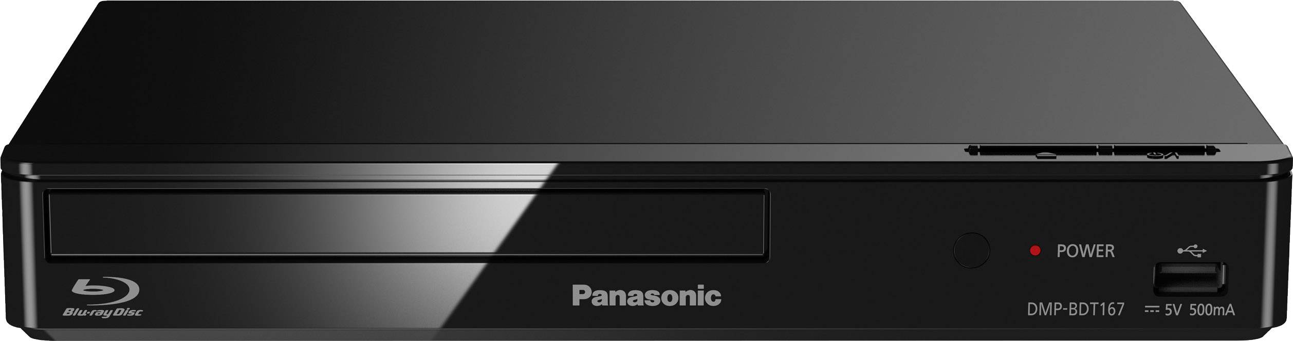 Panasonic DMP-BDT167 3D Blu-ray player Full HD upscaling Black