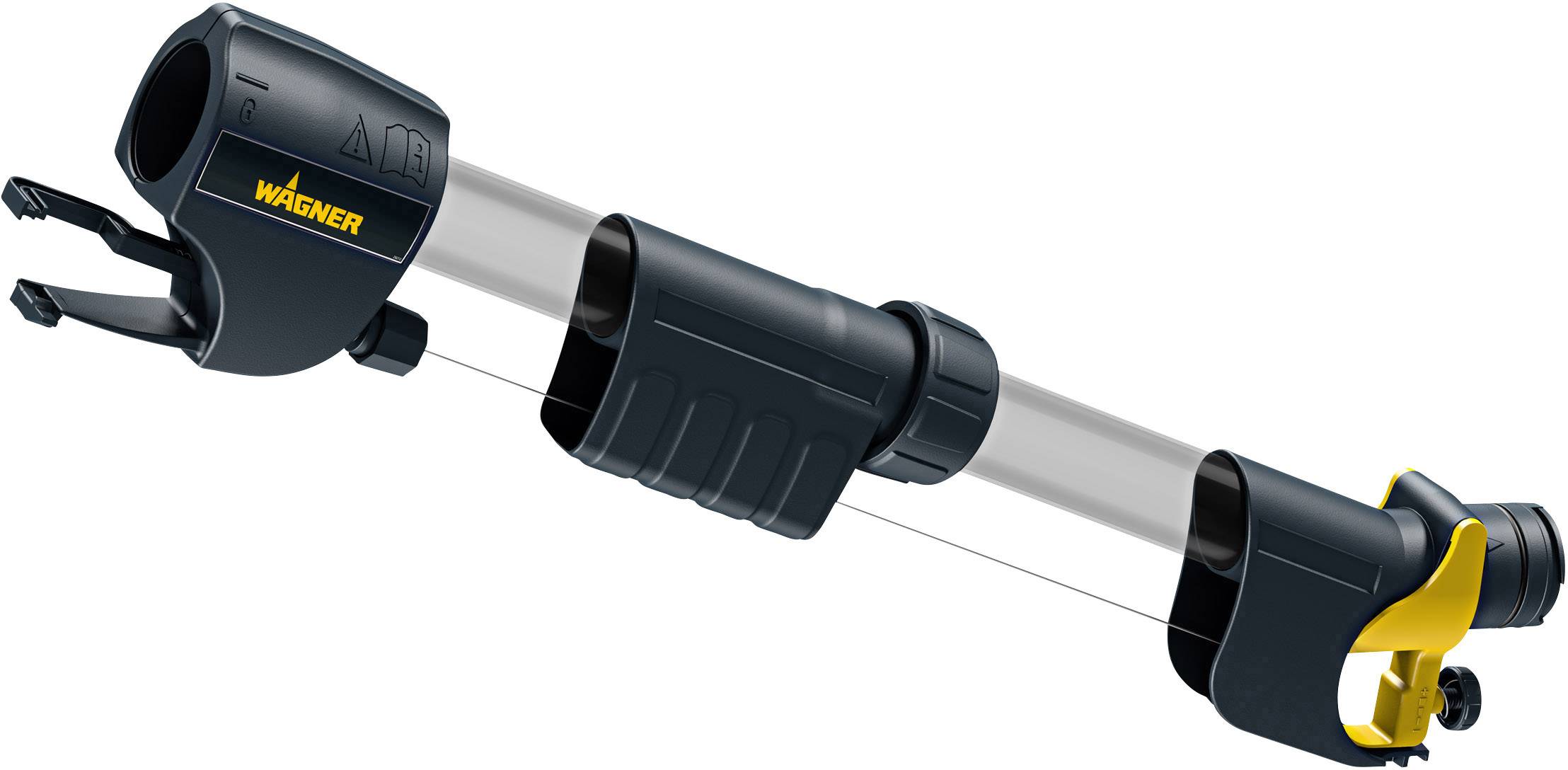 A black spray extension by Wagner, suitable for expanding colour spray systems for hard-to-reach areas.