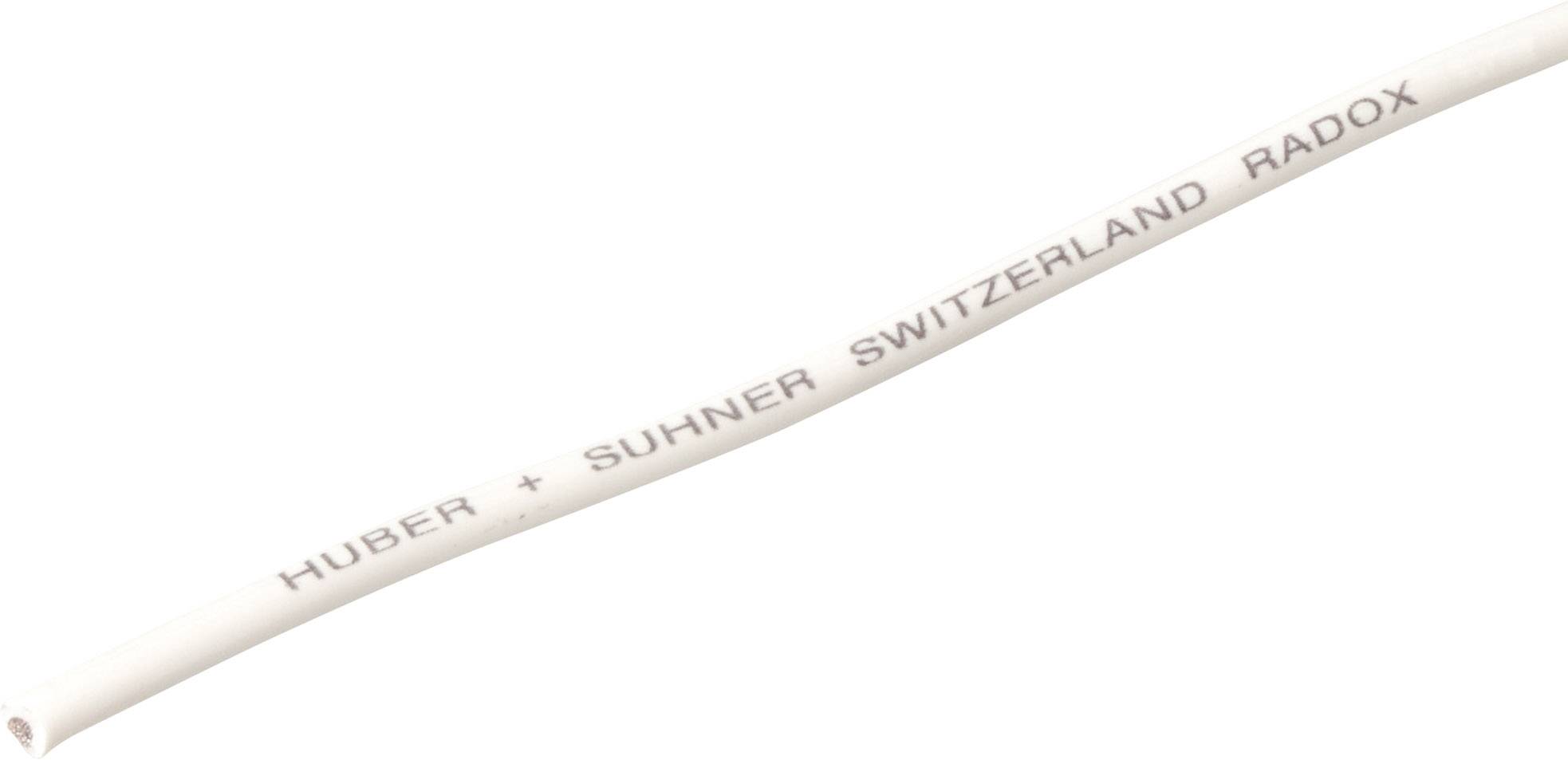 Huber+Suhner 12560287 Strand Radox® 155 1 x 6 mm² White Sold per metre