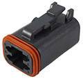 TE Connectivity DT06-4S-CE02 Bullet connector Socket, straight Total number of pins: 4 Series (round connectors): DT