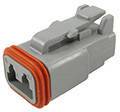 TE Connectivity DT06-2S-C015 Bullet connector Socket, straight Total number of pins: 2 Series (round connectors): DT