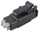 TE Connectivity DTMH06-2SA Bullet connector Socket, straight Total number of pins: 2 Series (round connectors): DTM