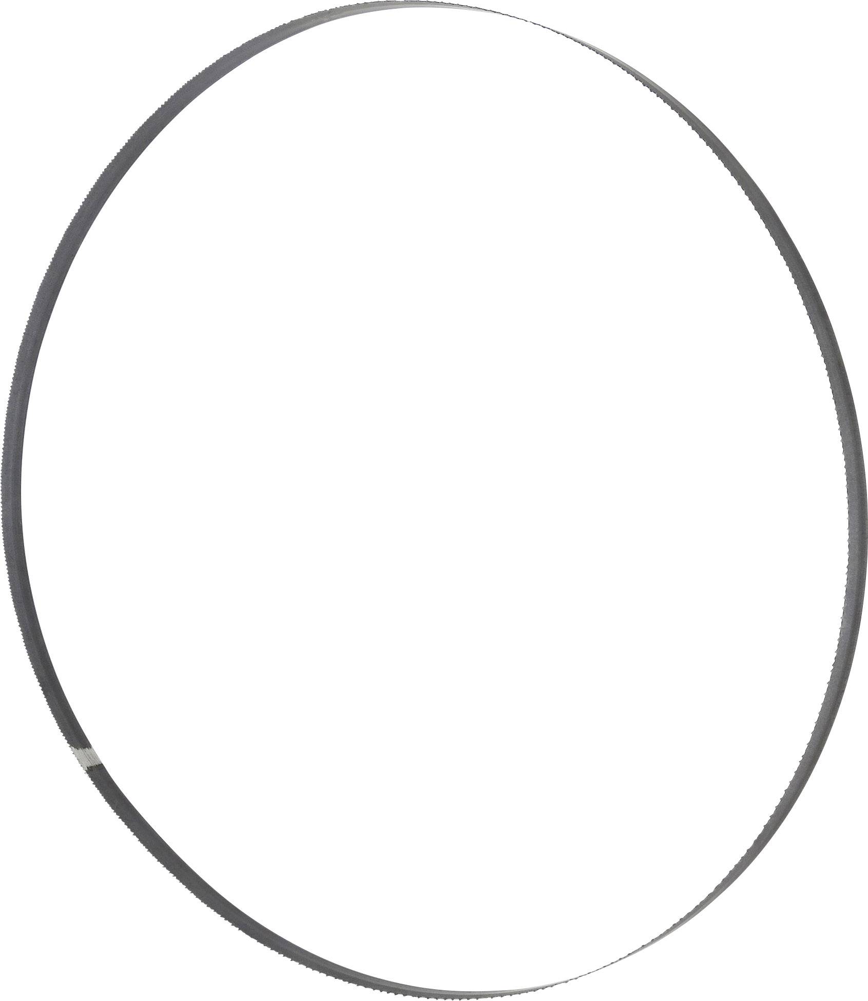 A thin, oval metal band on a white background.
